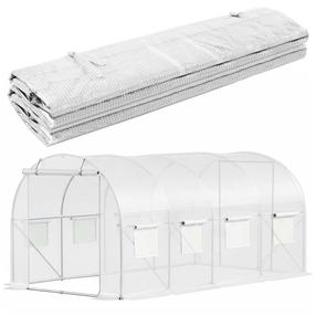 Prekė su pažeista pakuote. Šiltnamio danga Springos GT0009F, 4 m x 2.5 m x 2 m