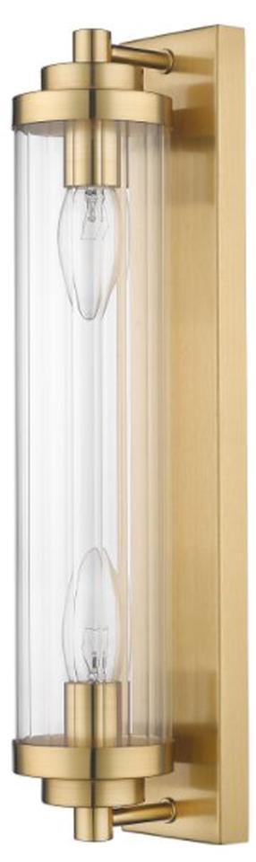 Šviestuvas sieninis Light Prestige Gold LP-2960/1W GD, E14, 2 x 40 W, skaidri sp. / aukso sp.