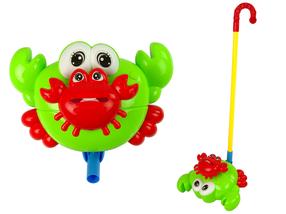 Игрушка-каталка Lean Toys Crab, 54 см, красный цв./зеленый цв.