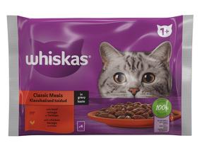 Šlapias kačių maistas Whiskas Beef, Chicken, jautiena/vištiena, 0.085kg x 4 vnt.