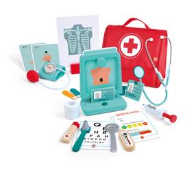 Rotaļlietu ārsta komplekts, - Hape Little Doctors E3228A, daudzkrāsaina
