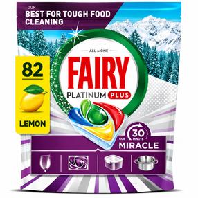 Indaplovių tabletės Fairy Our 30 Minute Miracle Platinum Plus, 82 vnt.