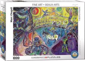 Dėlionė Eurographics Fine Art Marc Chagall The Circus Horse, 67.56 cm x 48.89 cm, 1000 vnt., įvairių spalvų
