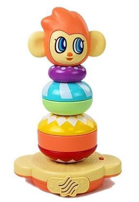 Развивающая игра Lean Toys Mon Mon The Rainbow Stacker, 32 см, многоцветный