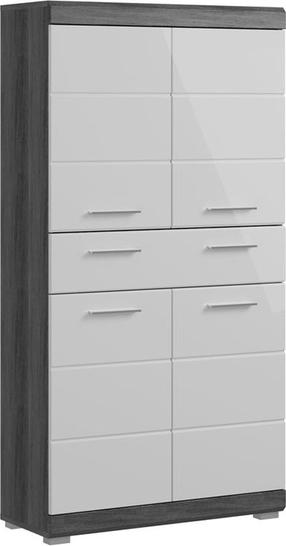 Eraldi seisev vannitoakapp MC Akcent Scout, valge v./hall v., 31 cm x 74 cm x 141 cm