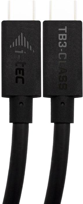 Провод i-Tec USB-C TB3 100W PD Cable USB-C, USB-C, 1.5 м, черный цв.