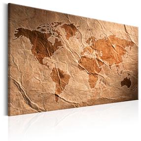 Kamštinė reprodukcija Artgeist Paper Map PINNWAND149, 60 cm x 40 cm
