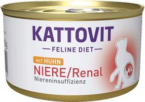 Mitrā kaķu barība Kattovit Feline Diet Renal, vistas gaļa, 0.185 kg