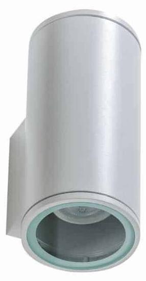 Sieninis lauko šviestuvas AZzardo Joe 2, 35W, GU10, IP54, balta sp./pilka sp., 9 cm x 9 cm