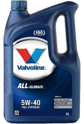 Motoreļļa Valvoline All Climate 5W - 40, sintētiskais, 5 l
