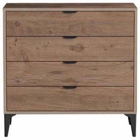 Kumode Kalune Design Arden 4, atlantic pine krās., 88 cm x 90 cm x 40 cm