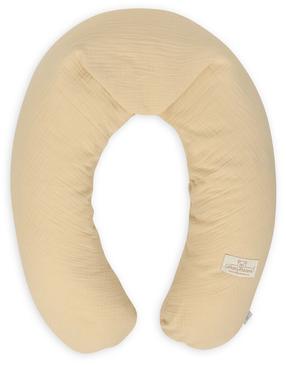 Barošanas spilvens BabyMatex Relax Muslin, dzeltena krās.
