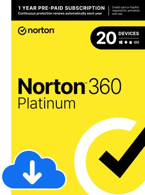 Programinė įranga Norton 360 Platinium