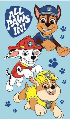  Vaikiškas rankšluostis Paw Patrol Boys, įvairių spalvų, 50 cm x 30 cm