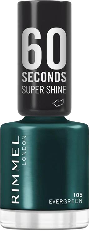Лак для ногтей Rimmel London 60 Seconds Super Shine, evergreen цв., 8 мл