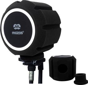 Mikrofonitarvik, filter Mozos PS-5, 19 cm, must v.
