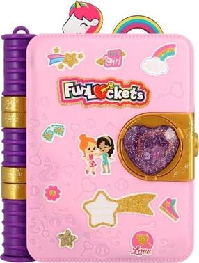Loovkomplekt, päevik Dumel FunLockets, roosa v.