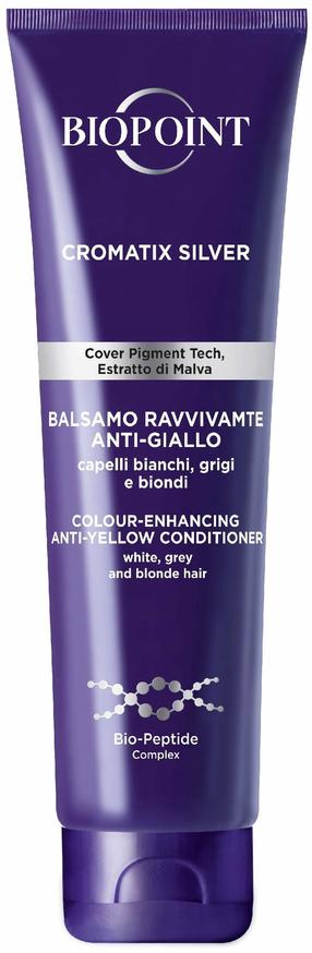 Matu kondicionieris Biopoint Cromatix SIlver Anti-Yellow Revitalising, 150 ml
