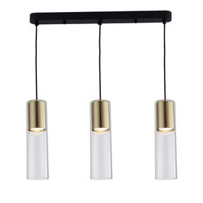 Lampa karināms Light Prestige Manacor LP-232/3L GD, GU10, 3 x 50 W, caurspīdīga krās./zelta krās. / zelta krās.