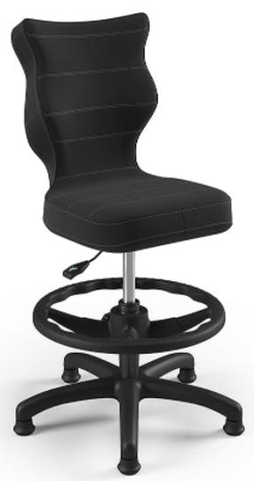 Laste töötool Petit HC+F VT17, 35 x 37 x 82 - 95 cm, antratsiit v./must v.
