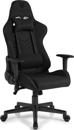Игровой стул SENSE7 Spellcaster, 57 x 69.5 x 126 - 135 см, черный цв.