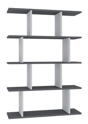Pastatoma lentyna Kalune Design Harmon 935CMN1192, antracito sp./balta sp., 127.4 cm x 25 cm x 90 cm