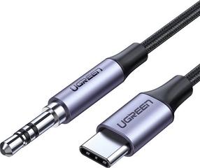 Vads Ugreen UGR440GRY, 3.5 mm Audio/USB-C, 100 cm, melna krās.