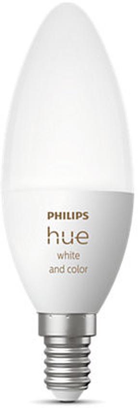 Viedā spuldze Philips Hue Luminiscējošā spuldze, B39, 2000 - 6500 °K, E14, 5.3 W, 470 lm