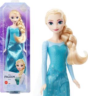 Lelle - pasaku tēls Mattel Disney Frozen Elsa HLW47, 28 cm, zila krās.
