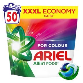 Kapsulas mazgāšanai Ariel All-in-1 PODS Color, 50 gab.