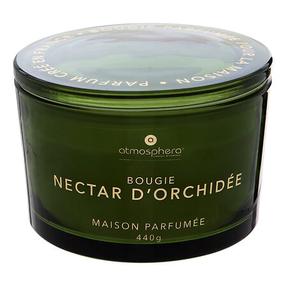 Свеча, ароматическая Atmosphera Glowy Orchid, 30 час, 440 г, зеленый цв.