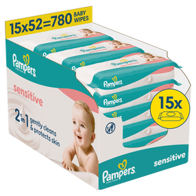 Puhastuslapid beebidele Pampers Sensitive, 780 tk