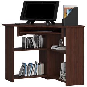 Kampinis rašomasis stalas Akord Ted, 80 cm x 80 cm, 74 cm, wenge sp.