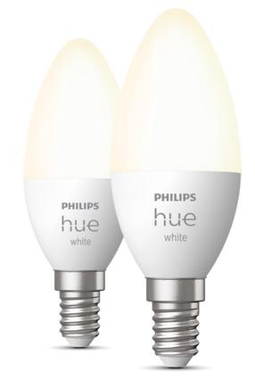 Viedā spuldze Philips Hue LED, B39, 2700 °K, E14, 5.5 W, 470 lm, 2 gab.