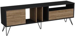 TV-laud Kalune Design Mistico, must v./pähklipuu v., 180 cm x 35.5 cm x 58.7 cm