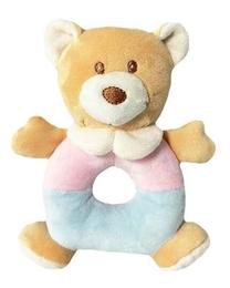 Barškutis Tulilo Teddy Bear, mėlyna sp./rožinė sp.