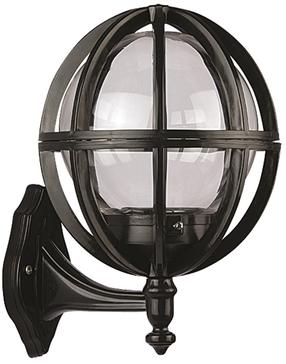 Āra sienas lampa Opviq BAP-68080-BSY-M1, 60W, E27, IP65, melna krās., 28 cm x 34 cm