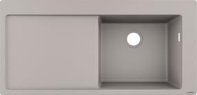 Virtuvinė plautuvė Hansgrohe Built-In Sink S514-F450, silikatas, 105 cm x 51 cm x 19 cm, betono pilka sp.