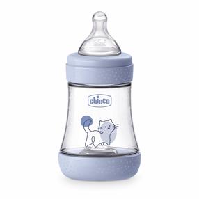 Bērnu pudelīte Chicco Perfect 5, 150 ml, 0 mēn., zila krās.