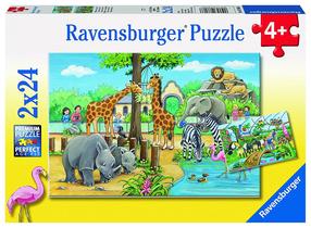 Dėlionė 2in1 Ravensburger Welcome to the Zoo 078066, 48 vnt.