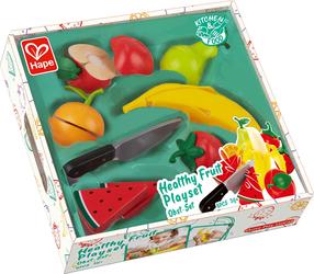 Mänguköögi tarbed, puuviljade lõikamise komplekt Hape Healthy Fruit E3171, mitmevärviline