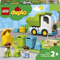 Konstruktorius LEGO Duplo Šiukšlių sunkvežimis ir perdirbimas 10945, 19 vnt.