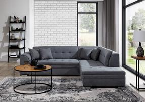 Kampinė sofa Pieretta Soro 93, pilka sp., dešininė, 205 x 260 cm x 80 cm