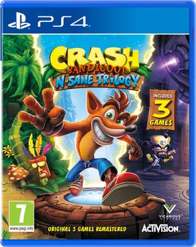 PlayStation 4 (PS4) spēle Activision Crash Bandicoot N. Sane Trilogy, angļu