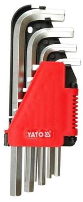Šešiakampių raktų rinkinys Yato YT-0508, šešiakampis, 18 cm, 10 vnt.