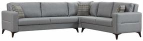 Kampinė sofa - lova Atelier Del Sofa Kristal 730MST1347, šviesiai pilka sp., 90 x 300 cm x 86 cm