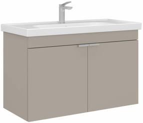 Vannas istabas skapis ar izlietni Kalune Design Desna, smilškrāsas, 45 cm x 90 cm x 58 cm