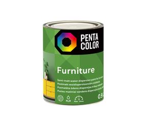 Värv, mööbli jaoks Pentacolor Furniture, poolmatt, 0.9 l, valge v.