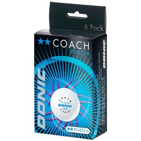 Galda tenisa bumbiņa Donic Coach, 40 mm, 6 gab.