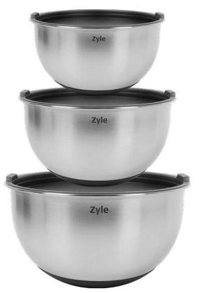 Prekė su pažeista pakuote. Dubuo Zyle Bowl Set ZY191MB, nerūdijančiojo plieno sp., 11.3 l